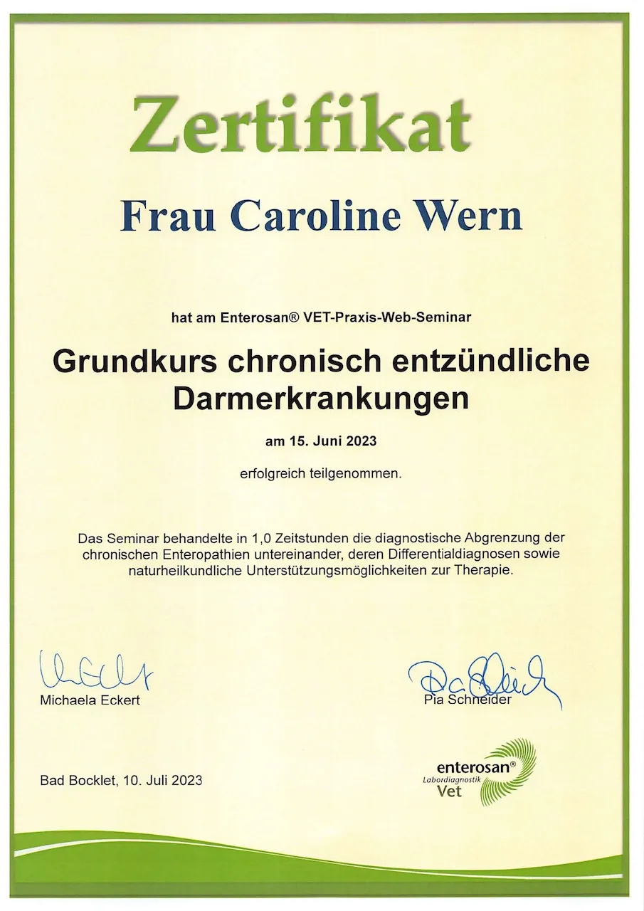 BARF mit Plan Zertifikat