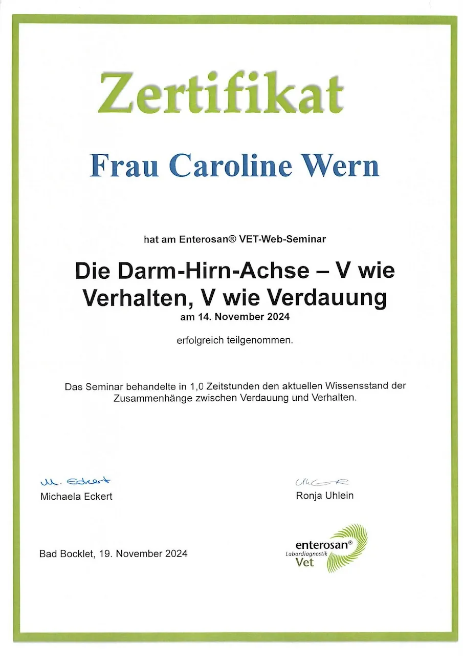 BARF mit Plan Zertifikat