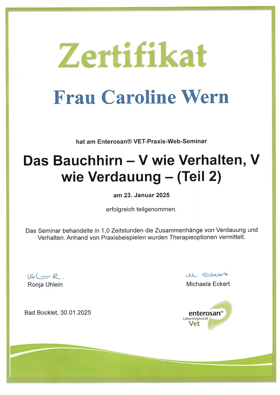BARF mit Plan Zertifikat